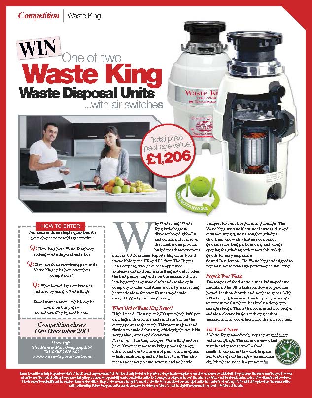 Win a Waste King or Two! – Your Build Magazine Competiton